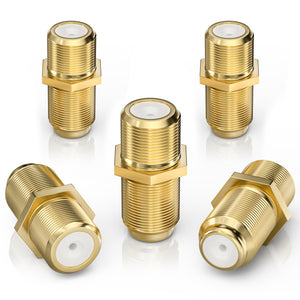 Testing- BlueRigger Coaxial Coupler (5 Pack) - Cable Connectors for Coaxial Cable Extension, F81 Extension Adapter