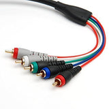 Component Video Cable with Audio (RCA- 5 Cable, Supports 1080i)