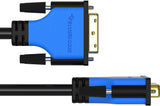 BlueRigger DVI to DVI Dual-Link Monitor Cable (6 feet)
