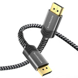 BlueRigger 8K DisplayPort Cable 1.4 (DP to DP Cable, 32.4Gbps, HDR10+, 3D Display Port)