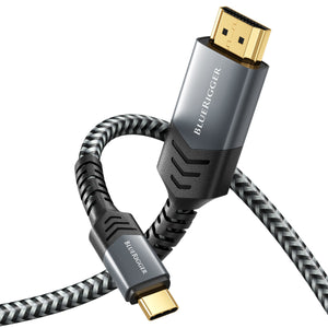 BlueRigger 8K USB C to HDMI Cable (8K 60Hz, Uni-Directional, 48Gbps, USB Type C 3.1, HDMI 2.1 Premium Braided Cord, USBC to HDMI) (Copy)