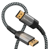 BlueRigger DisplayPort to HDMI Cable - (DP to HDMI Cord, 4K 60Hz, HDR, HDCP 2.2, Uni-Directional Display to HDMI, Male Video Cable)