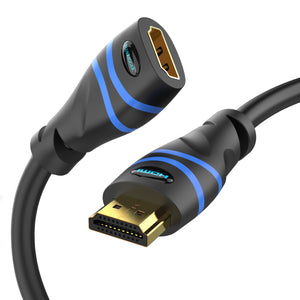 BlueRigger HDMI Extension Cable (4K 60Hz HDMI Extender Cord, Male to Female Adapter, High Speed 18Gbps)