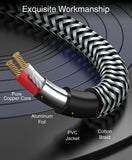 BlueRigger 3.5mm to RCA Audio Cable - (Male Stereo RCA to AUX, RCA Y Splitter Cord, Headphone Jack Adapter)