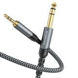 BlueRigger 3.5mm to 6.35mm Audio Cable (Bi-Directional, 3.5mm 1/8" Male TRS to 6.35mm 1/4" Male TRS, Braided Stereo Audio Cable)