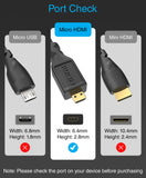 BlueRigger 4K Micro HDMI to HDMI Cable with Ethernet