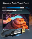 BlueRigger DisplayPort to HDMI Cable - ( DP to HDMI Cord, 4K 60Hz, HDR, HDCP 1.4/2.2, Display to HDMI Male Video Cable)
