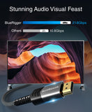 BlueRigger DisplayPort to HDMI Cable - (DP to HDMI Cord, 4K 60Hz, HDR, HDCP 2.2, Uni-Directional Display to HDMI, Male Video Cable)