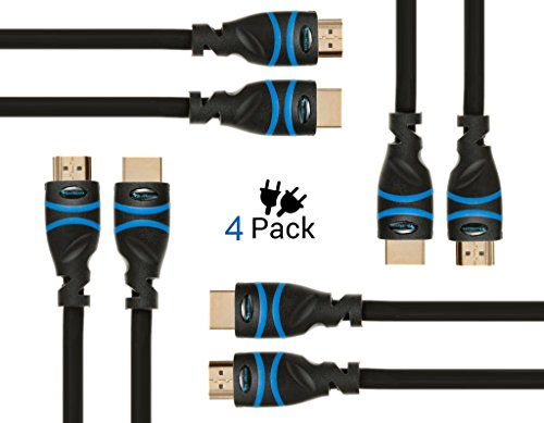 BlueRigger 4K HDMI Cable (10FT,4K 60Hz HDR, High Speed 18 Gbps, eARC, Nylon  Braided Cord) - Compatible with PS5, PS4, Xbox, Roku, Apple TV, HDTV