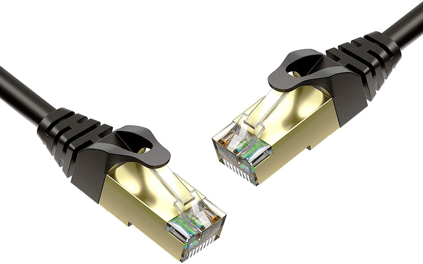 CAT7 Ethernet Patch Cable, Shielded, Snagless Molded Boot, S/FTP, 10G, RJ45  - RJ45 1ft - 100ft