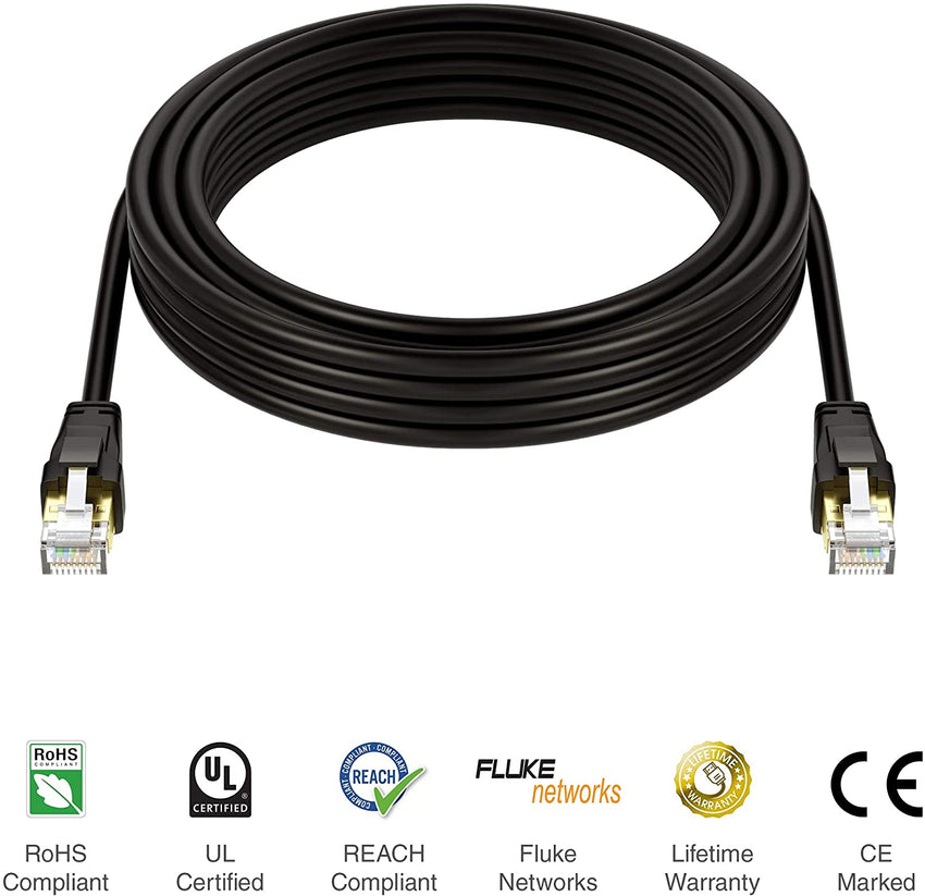 Buy BlueRigger Cat 8 Ethernet Cable - 15 ft Online at Best Prices
